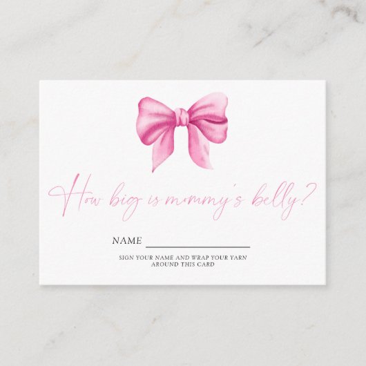 ピンクボウママの腹のゲームはどのくらい大きい エンクロージャーカード (正面)