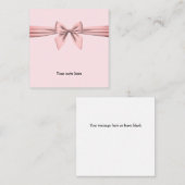 ピンクボウミニサンキューノートカード ノートカード (正面/裏面)