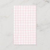 ピンクボウミニマリストガールベビーシューウェブックスフォーベビー エンクロージャーカード (裏面)