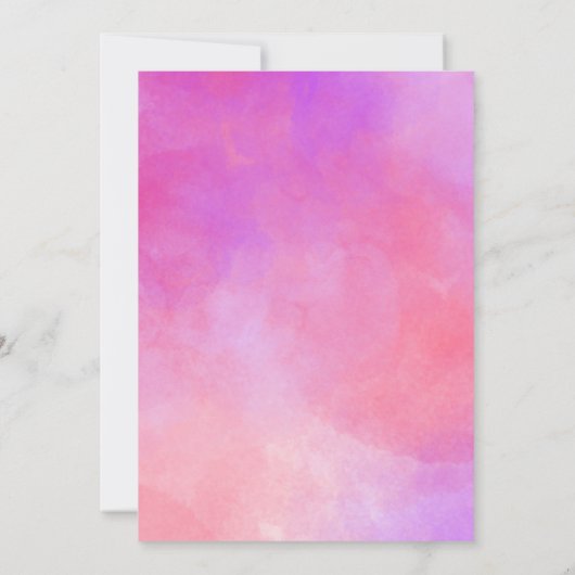 ピンクボウメキシカンタコTwosday 2nd誕生日ガール 招待状 (裏面)