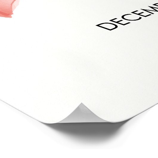 ピンクボウモダンガールエレガントベビーシャワーへようこそ ポスター (角)