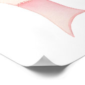 ピンクボウモダンコケット卒業キャップへようこそ ポスター (角)