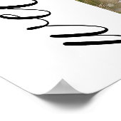 ピンクボウモダンコケット卒業キャップへようこそ ポスター (角)