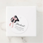 ピンクボウモダンコケット卒業キャップ卒業 フェイバータグ (インサイチュ)