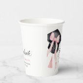 ピンクボウモダンコケット卒業キャップ卒業 紙コップ (右)