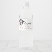 ピンクボウモダンコケット卒業キャップ ペットボトルラベル (正面)