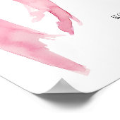 ピンクボウモダンコケット卒業パーティーへようこそ ポスター (角)