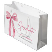 ピンクボウモダンコケット卒業生 ラージペーパーバッグ (裏面アングル)