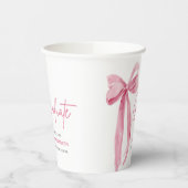 ピンクボウモダンコケット卒業生 紙コップ (左)