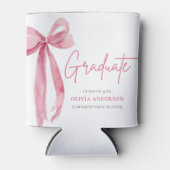 ピンクボウモダンコケット卒業生 缶クーラー (正面)