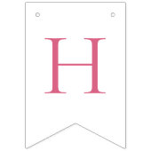 ピンクボウモダンハッピーバースデーバンティングバナー バンティングフラッグ (第2の旗)