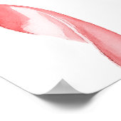 ピンクボウモダンベイビーシャワー歓迎サイン ポスター (角)