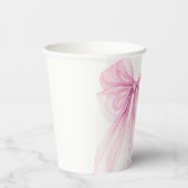 ピンクボウモダンベイビーシャワー 紙コップ (右)