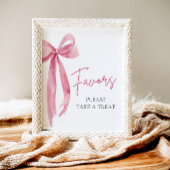 ピンクボウモダン卒業式パーティーが看板を引き立てる ポスター