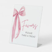 ピンクボウモダン卒業式パーティーが看板を引き立てる 台座サイン (正面)