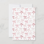 ピンクボウモノグラム水彩 サンキューカード (裏面)