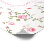 ピンクボウラブシャックフィアンスブライダルシャワーウェルカム ポスター (角)