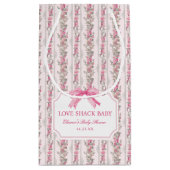 ピンクボウラブシャックベビーシャワースモール抱き枕 スモールペーパーバッグ (裏面)