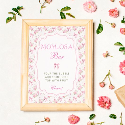 ピンクボウラブシャックベビーシャワーマムオーサバー ポスター