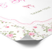 ピンクボウラブシャックヴィンテージカードとギフト ポスター (角)