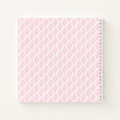 ピンクボウリボンフレームバプティスゲストブック ノートブック (裏面)