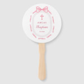 ピンクボウリボンフレームバプテスマ ハンドファン (裏面)