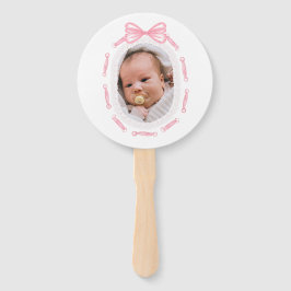 ピンクボウリボンフレームバプテスマ ハンドファン