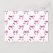 ピンクボウリボンベビー エンクロージャーカード (裏面)