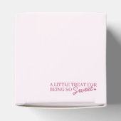 ピンクボウレトロハートコケットケーキバレンタイン フェイバーボックス (上部)