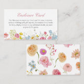 ピンクボウワイルドフラワーカスタムのエンクロージャカード エンクロージャーカード (正面/裏面)