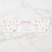 ピンクボウワイルドフラワーベビー散布機 ペットボトルラベル (シングルラベル)