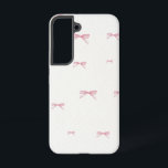 ピンクボウ三星電話ケース SAMSUNG GALAXY S22ケース<br><div class="desc">ミニマルなピンク弓サムスンケース。</div>