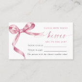 ピンクボウ何人のキスシャワーゲーム プレイスカード (正面)