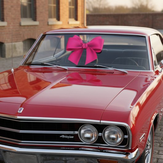 ピンクボウ余分な大きな窓の固定 ウィンドウサイン