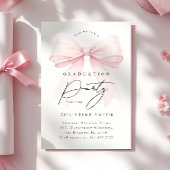 ピンクボウ写真卒業パーティー 招待状