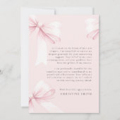 ピンクボウ写真卒業 サンキューカード (裏面)