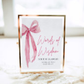 ピンクボウ卒業パーティーアドバイスの英知の言葉 ポスター