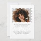 ピンクボウ卒業パーティー発表 招待状 (裏面)