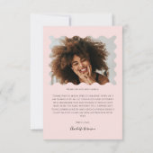 ピンクボウ卒業パーティー サンキューカード (裏面)