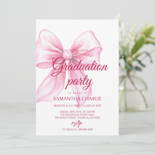 ピンクボウ卒業 招待状 (スタンド正面)