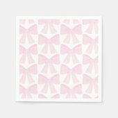 ピンクボウ名門私立校風のグランミレニアルファースト誕生日 スタンダードカクテルナプキン (正面)