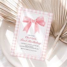 ピンクボウ名門私立校風のコケット1歳の誕生日