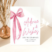 ピンクボウ大学院パーティーアドバイスとウィッシュ 台座サイン