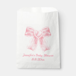 ピンクボウ女の子の赤ちゃんスタイリッシュシャワートレンディーかわいい フェイバーバッグ