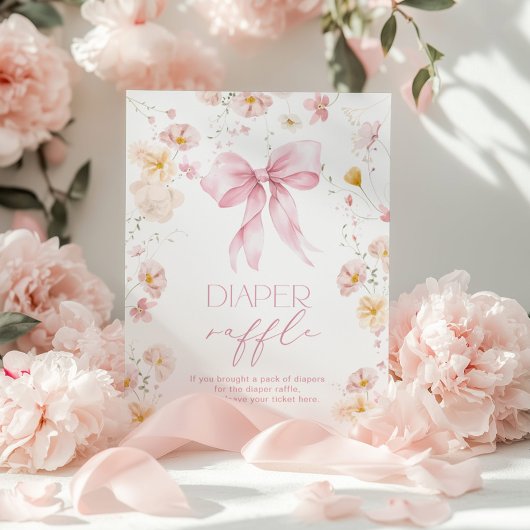 ピンクボウ山花おむつラッフル ポスター