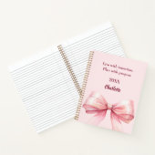 ピンクボウ引用文 ノートブック (内部)