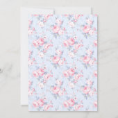 ピンクボウ彼女が結ぶノットブライダルシャワー 招待状 (裏面)