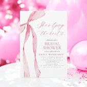 ピンクボウ彼女が結ぶノットブライダルシャワー 招待状
