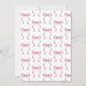 ピンクボウ彼女が結ぶノットブライダルシャワー 招待状 (裏面)