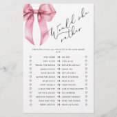 ピンクボウ彼女はむしろブライダルシャワーゲーム (正面)